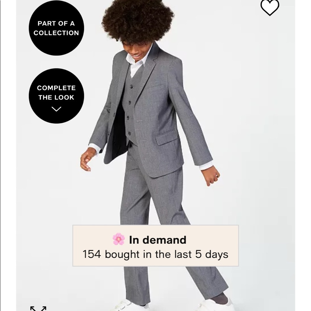 Calvin Klein Boys Suit Jacket
